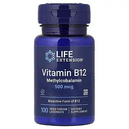 Метилкобаламін Life Extension Vitamin B12 500 mcg, 60 пастилок
