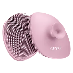 Щітка для обличчя GESKE Facial Brush 4 в 1 з тримачем рожева - мініатюра 2