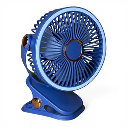 Вентилятор K1-150 акумуляторний з LED підсвічуванням та прищіпкою - Dark Blue - мініатюра 2