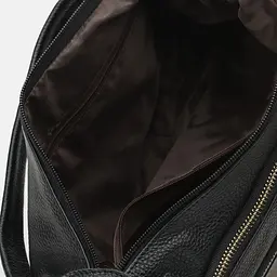 Жіноча шкіряна сумка Borsa Leather K1213-black - мініатюра 5