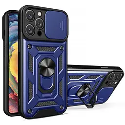 Чохол Ummi Camshield Serge Ring для Apple iPhone 14 Pro Max (6.7) Синій / Navy