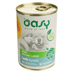 Вологий корм для собак Oasy OAP Monoprotein Adult Medium/Large ягня 400 г - мініатюра 2