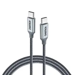 Кабель Choetech XCC-1002-GY, преміум якість USB 2.0 C-тато/C-тато, 1,8 м. (XCC-1002-GY)