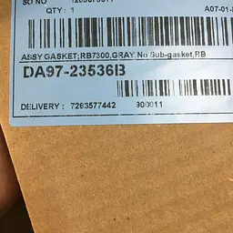 Ущільнювальна гума для холодильника Samsung RB38T, RB38C (холодильна камера 1167x570 мм), DA97-23536B - мініатюра 9