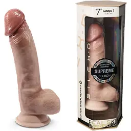 Фалоімітатор SilexD Johnny Premium Real Skin Flesh (7in MODEL 1) - мініатюра 7