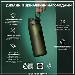 Пляшка для води ION8 750 мл (ЕКО пляшка) BPA Free Dark Green (I8RF750DGRE) - мініатюра 5