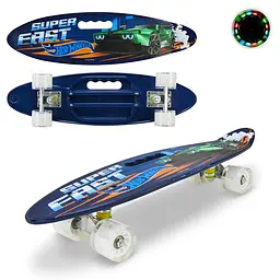Міні-скейтборд Hotwheels Super Fast зі світними колесами (BH2611)