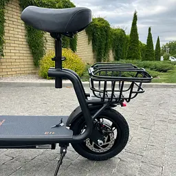Електросамокат KUGOO Kirin C1+ Plus 18Ah 1000W чорний, з посиленою корзиною - мініатюра 15