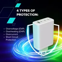 Зарядний пристрій Canyon CU140ACC GaN 150W 3xPD 1xQC EU White (CNS-CUW140ACC) - мініатюра 12