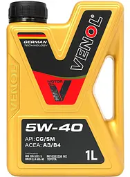 Моторна олива VENOL 5W-40 Active Synthetic 1 л SM/CF
