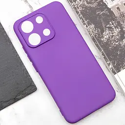 Чохол Lakshmi Silicone Cover Full Camera AA для Xiaomi Redmi Note 14S Фіолетовий/Purple - мініатюра 4