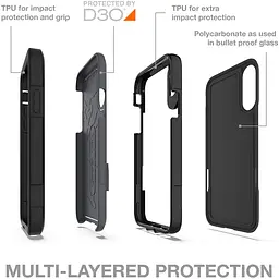 Протиударний чохол Zagg Gear4 Platoon для iPhone X XS MAX Black аналог OtterBox Defender - мініатюра 4