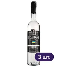 Горілка President Silver 40% 2.1 л (3 шт. х 0.7 л)