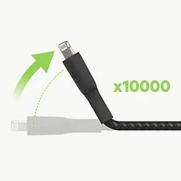 Кабель Belkin USB-A > Lightning заряджання/синхронізації 1м, 12Вт, плетений, білий teh0013709 - мініатюра 5