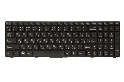 Клавiатура для ноутбука IBM/LENOVO B570, B590, V570 чoрний, чoрний фрейм (KB311538)