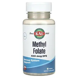 Амінокислота Methyl Folate 400 mcg, 90 таблеток KAL vit0003997 - мініатюра 1