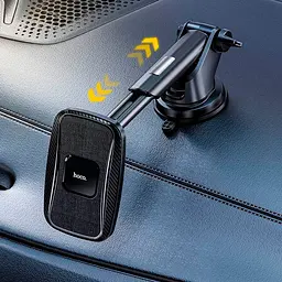 Автомобільний тримач холдер із БЗУ Hoco CA75 Black - мініатюра 3