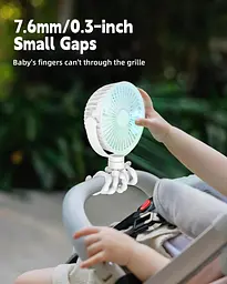 Портативний вентилятор Leelife Octopus Pram Fan 4000mAh 4 швидкості 720° - мініатюра 2