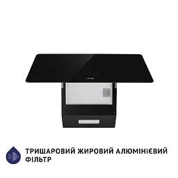 Витяжка декоративна похила Minola HVS 6224 BL 700 LED - мініатюра 6