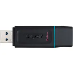 Флеш пам'ять USB Kingston DataTraveler Exodia 64GB USB 3.2 Gen 1 Black/Teal (DTX/64GB) - мініатюра 4