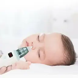 Аспіратор дитячий акумуляторний 2-в-1 BABY NOSE з LED-дисплеєм та регулятором потужності (WO-19) - мініатюра 5