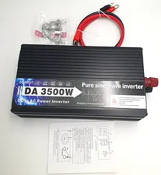 Автоінвертор 12 V-220 V перетворювач напруги з чистою синусоїдою для котла, насоса та холодильника 3500 W Eryuan 12 V-220 V 3500 Вт - мініатюра 3