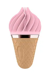 Стимулятор Satisfyer Layons Sweet Treat для клітора з обертовими пелюстками, 10х4 см рожевий з коричневим - мініатюра 3