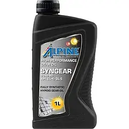 Олива трансмісійна синтетична Alpine Syngear 75W-140 API GL-5 LS 1 л