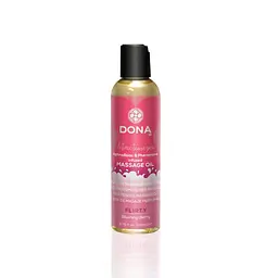 Масажна олія Dona Massage Oil Flirty Blushing Berry (110 мл) з феромонами та афродизіаками