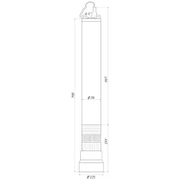 Насос колодязний OPTIMA OP 5,1 - 40/5 AUTO 0,37 кВт, P max=0,45 кВт - мініатюра 5
