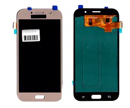 Дисплей Samsung A720 Galaxy A7 2017 OLED (Small LCD) золотий