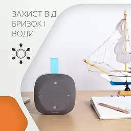 Портативна акустика Canyon HEXAGON 10 TWS 8W IPX5 Grey Blue (CNE-CBTSP10GB) - мініатюра 6