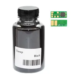 Тонер HP LJ Pro M252, Canon 045, 45г Black +chip WWM (045-CF400A-201Bk)