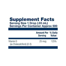 Vitamin D-3 25mcg - 14.8 ml - мініатюра 2