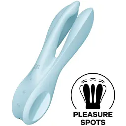 Кліторальний вібратор Satisfyer Threesome 1 Pink Light Blue - мініатюра 2