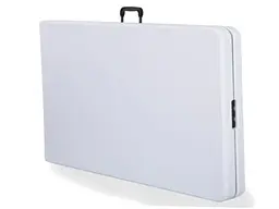 Стіл складаний RB-9306 122×60 см з регулюванням висоти 53–74 см білий - мініатюра 2