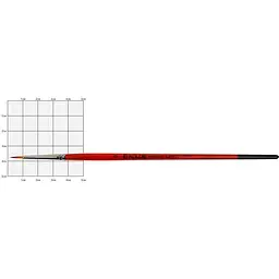 Пензель синтетика кругла Carrot 1097R № 0 коротка ручка Kolos
