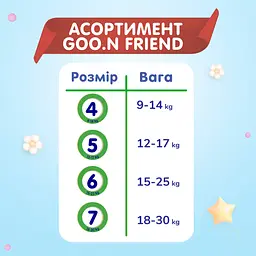 Підгузки-трусики Goo.N Friend Pants унісекс розмір 7 (18-30 кг) 42 шт. - мініатюра 3