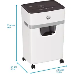 Шредер HP OneShred 10MC (2804) White [109859] - мініатюра 6