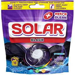 Капсули для прання Solar Household Black Для темних речей 10 шт. (4820269930452)