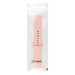 Ремінець Universal 20mm Silicone Button Design Samsung/Amazfit/Huawei Pink (35724_3577970) - мініатюра 2