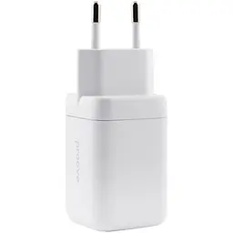 Мережевий зарядний пристрій Proove Silicone Power 40W USB-C/USB-C White [WCSP4020002] [130268] - мініатюра 2
