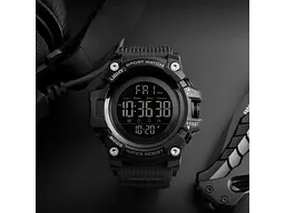 Чоловічий наручний годинник 1384 Black Skmei acs0030784 - мініатюра 5