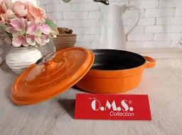 Сотейник чавунний O.M.S. Collection 3365-24 2,8л Orange - мініатюра 2