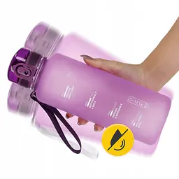 Пляшка для води 4FIZJO спортивна 1000 мл Pink (P-5905973403764) - мініатюра 7