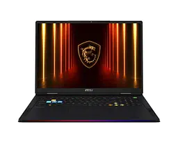 MSI Ноутбук Raider 18 HX AI A2XWJG-404UA 18" UHD+ mini LED 120Hz, Intel Ultra 9 285HX_24C_24T, 64GB, F2TB, NVD5090-24, W11, чорний