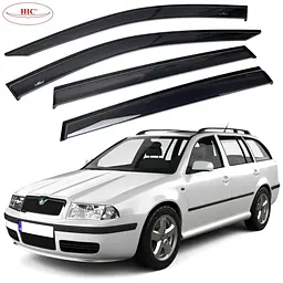 Дефлектори вікон вітровики HIC для Skoda Octavia A4 Tour 1997-2012 Універсал Оригінал (SK03)