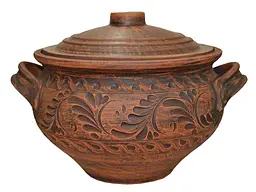 Супник СЛОВ'ЯНОЧКА 4,5л ангоб з кришкою ангоб 22958
