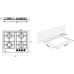 Робоча поверхня ELEYUS INGA 60 WH CF уцінка - мініатюра 9
