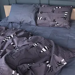 Наволочка MirSon Бязь Night cats 45х45 см (2200011152103) - мініатюра 2